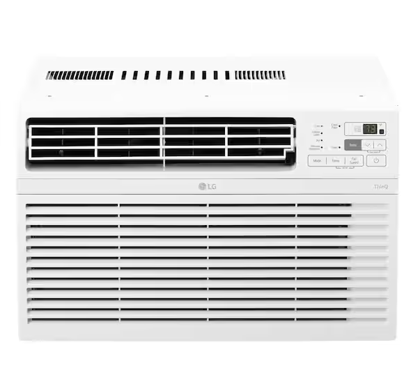 Photo 1 of 12,000 BTU 115-Volt Window Air Conditioner Cools 550 Sq. Ft. with Remote in White