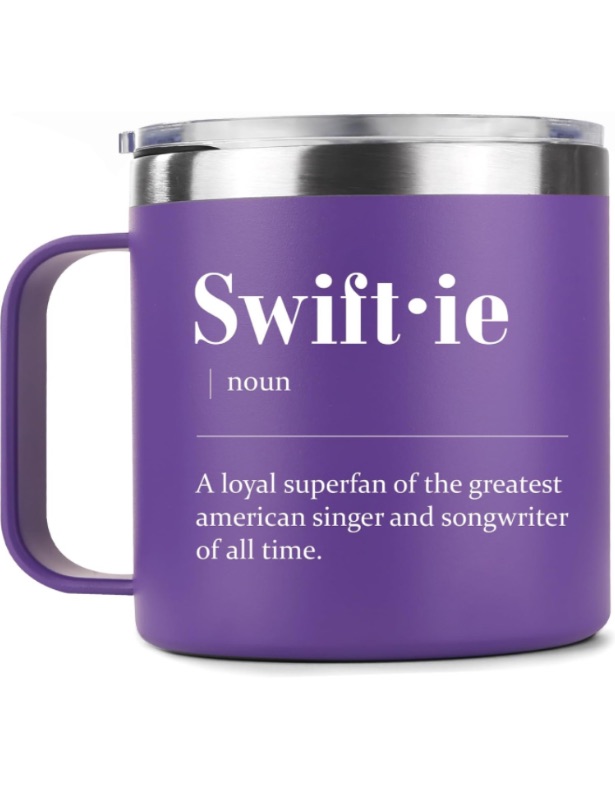 Photo 1 of 4.7 4.7 out of 5 stars 36
TS Fans Gifts, Music Lover Swiftea Coffee Mug, 14oz Stainless Steel Vacuum Insulated Tumbler for Women, Girls, Friends, Mom, Daughter, Sisters, Girlfriend - Birthday Thank You Easter Gifts (Purple)