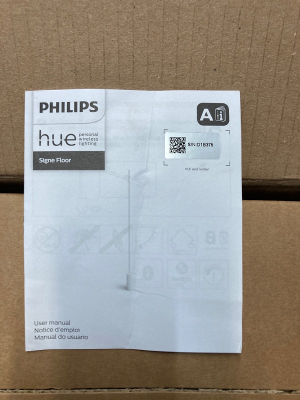 Photo 3 of Philips Hue Gradient Signe Floor Lamp, Compatible with Alexa, Apple Homekit and Google Assistant, Bluetooth Compatible, Flowing Multicolor Effect, Black, 1 Count (Pack of 1) Floor Lamp Black 1 Pack