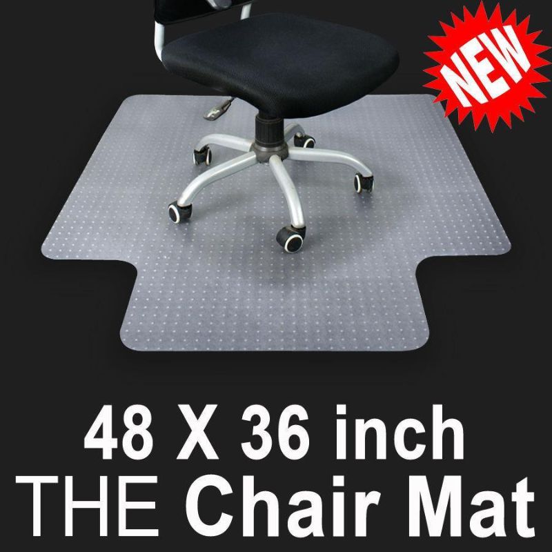 Photo 1 of Ktaxon 36 X 48 Home Office Chair Pvc Floor Mat with Lip for Carpet