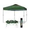 Photo 1 of ***FOR PARTS, DAMAGED*** 10 ft. x 10 ft. Instant Canopy Pop Up Tent in Green With Wheeled Bag
