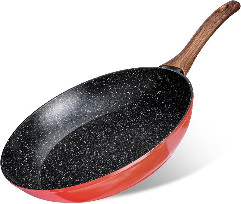 Photo 1 of ***(BROKEN HANDLE)***
11" Nonstick Granite Coating Frying Pan, PFAS-Free, PFOA Free Healthy Omelette Pan, For Gas Stove and Electric Burner, Dishwasher Safe Nonstick Frying Pan Skillet for Daily Home Cooking