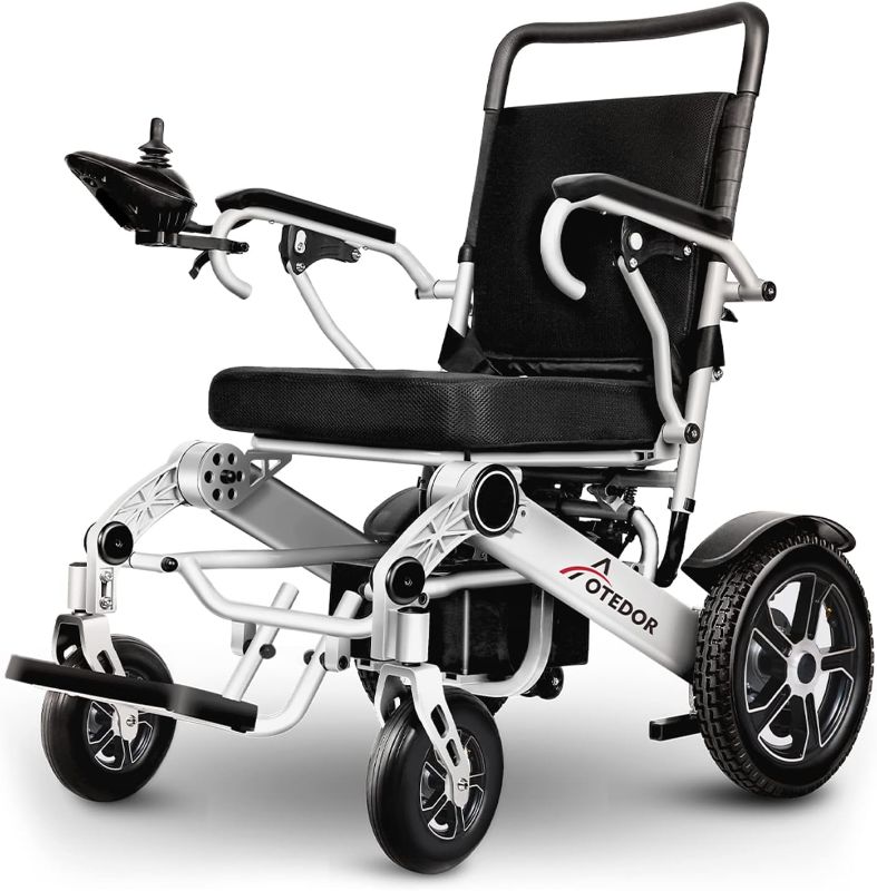 Photo 1 of 25 Miles Long Travel Range, Aotedor Electric Wheelchair for Adults Intelligent Power Wheelchairs Lightweight Foldable All Terrain Motorized Wheelchair for Seniors Compact Portable Airline Approved