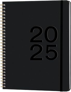 Photo 1 of 2025 Planner - 8" x 10" Planner Weekly and Monthly, January 2025 to December 2025, Large Calendar Planner 2025 with Spiral Bound, Inner Pocket, Excellent for School & Office Schedule