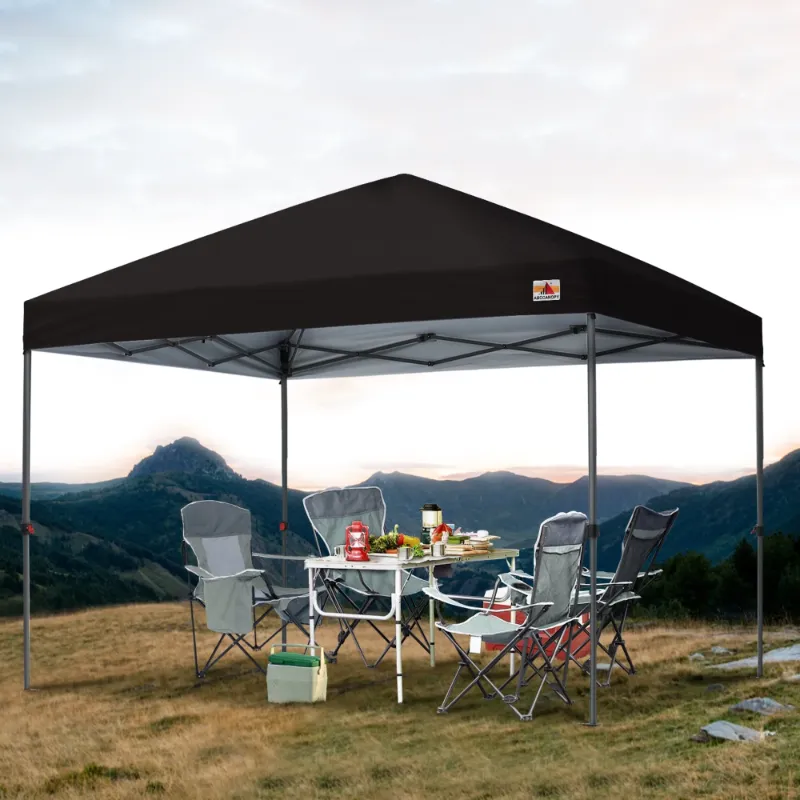 Photo 1 of ABCCANOPY 10 ft x 10 ft Easy Pop up Outdoor Canopy Tent, Black