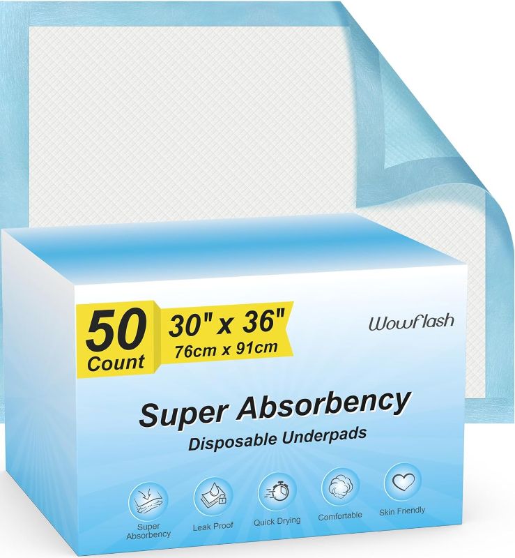 Photo 1 of  Super Absorbency Disposable Underpads, Leakproof Quick Drying