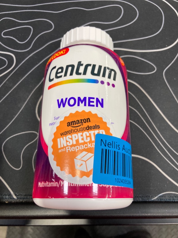 Photo 2 of **Expired 09/2024**  Centrum Multivitamin Tablet for Women, Multivitamin/Multimineral Supplement with Iron, Vitamin D3, B Vitamins and Antioxidant Vitamins C and E, Gluten Free, Non-GMO Ingredients - 200 Count New 200 Count (Pack of 1)