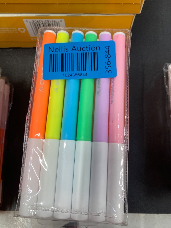 Photo 2 of ALEMHOP Highlighters - Chisel Tip, Assorted Colors, Fluorescent Highlighter Pen for School Office Supplies, 6 Pack - Vibrant.    ***PACK OF 5***