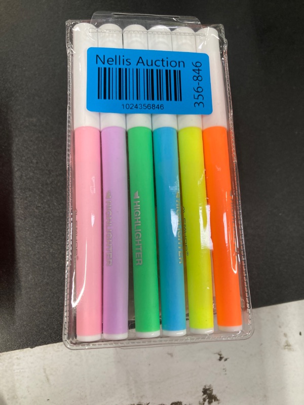 Photo 2 of ALEMHOP Highlighters - Chisel Tip, Assorted Colors, Fluorescent Highlighter Pen for School Office Supplies, 6 Pack - Vibrant.    ***PACK OF 5***