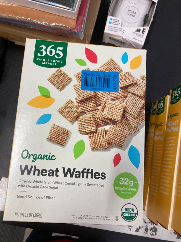 Photo 2 of 365 by Whole Foods Market, Organic Wheat Waffles Cereal, 13 Ounce.   ****PACK OF 4****