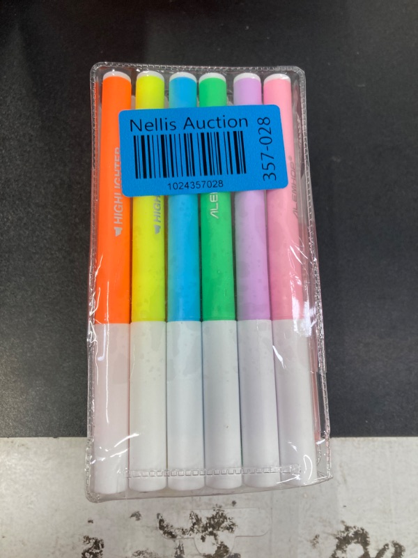 Photo 2 of ALEMHOP Highlighters - Chisel Tip, Assorted Colors, Fluorescent Highlighter Pen for School Office Supplies, 6 Pack - Vibrant. ****PACK OF 5****