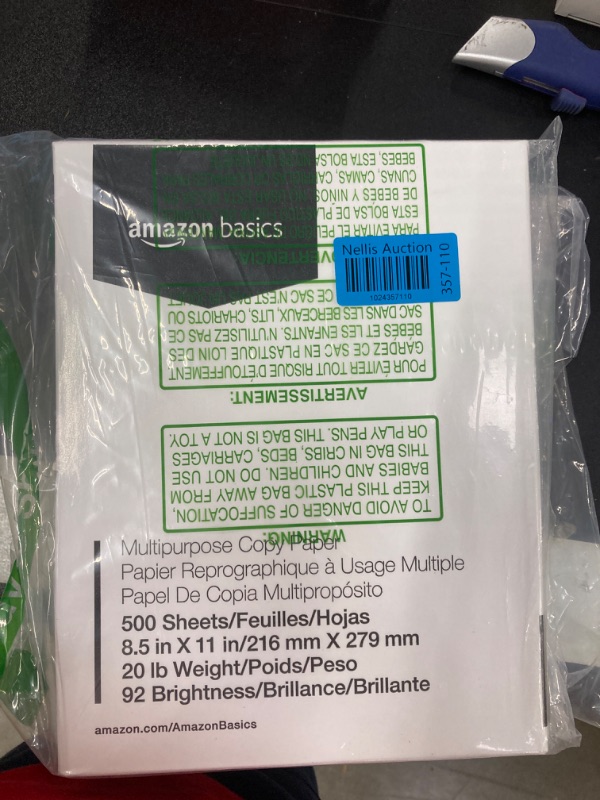 Photo 2 of Amazon Basics Multipurpose Copy Printer Paper. ***PACK OF 2***
