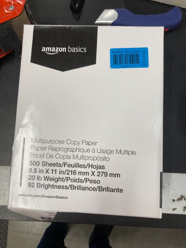 Photo 2 of Amazon Basics Multipurpose Copy Printer Paper.   ***PACK OF 2***
