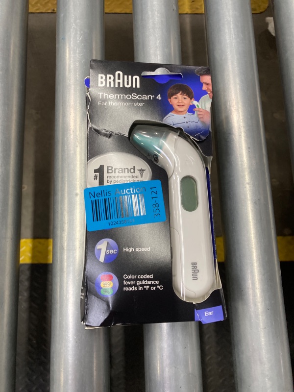 Photo 2 of Braun ThermoScan 4 Digital Ear Thermometer, Professional Accuracy with Color Coded and Audio Fever Guidance for Babies, Toddlers, Kids and Adults, IRT3515