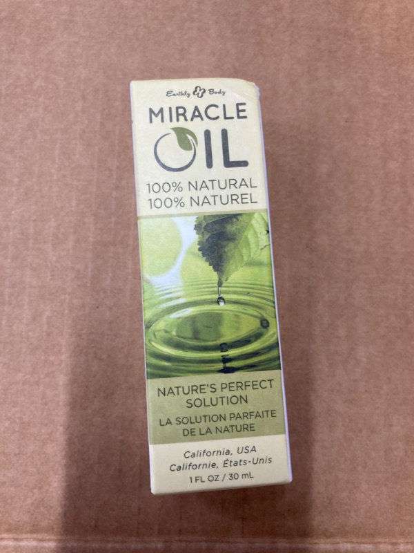 Photo 3 of Earthly Body Miracle Oil, 1 fl. oz. - 2 Pack - 100% Natural Tea Tree Oil, Hemp Seed Oil & Vitamin E - Moisturizer, Calms Skin Irritations, Helps Smooth Wrinkles - Gluten Free, 100% Vegan