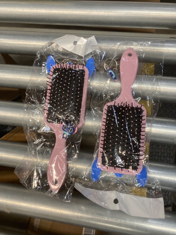 Photo 1 of *** Bundle *** Cute Cartoon Animal Design Hair Brush, Soft Bristles, Pink, Gift for Women & Girls ( 2 Packs )