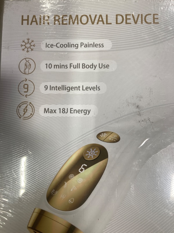 Photo 2 of Laser Hair Removal for Women and Men - IPL Hair Removal with Ice-Cooling System for Painless & Long-Lasting Result, Whole Body Hair Removal