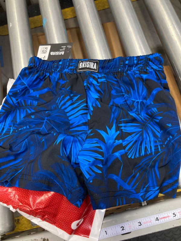 Photo 2 of BRISIRA Boys Swim Trunks Swim Shorts Compression Boxer Brief Liner Bathing Suit Swimsuit Anti-chafe Toddler Kids Youth Teen 3 Bluetropical