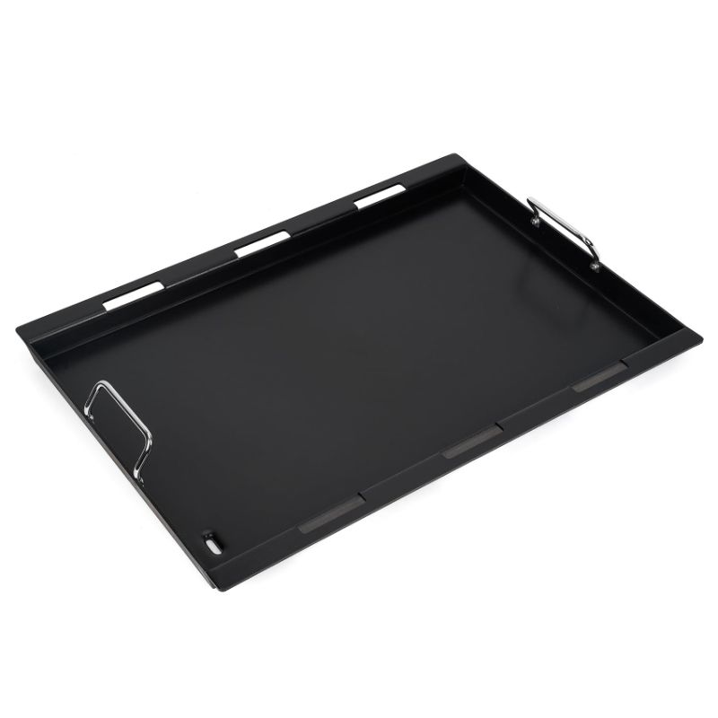 Photo 1 of Stanbroil Full Size Griddle Insert for Weber Genesis II 300 Series Gas Grills, Ceramic Coated Flat Top Griddle for Weber Genesis II & II LX 310 315 335 340 345, Genesis 325s - Black