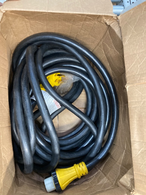 Photo 1 of 25Ft 50Amp STW Heavy Duty RV Extension Cord,14-50P Male and SS2-50R Twist-Locking Female?125V/250V for RV Trailer, Camper, Motorhome… 25FTB