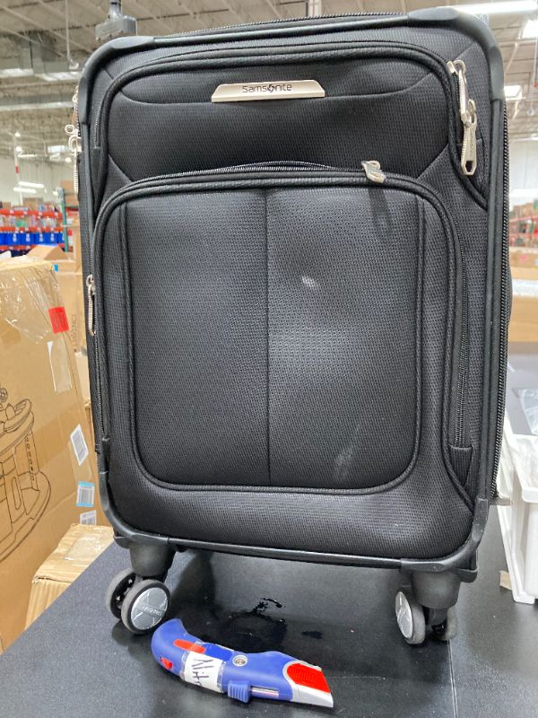 Photo 1 of Samsonite Solyte DLX Softside Expandable Luggage with Spinner Wheels, Midnight Black, Carry-On 20-Inch Carry-On 20-Inch Midnight Black