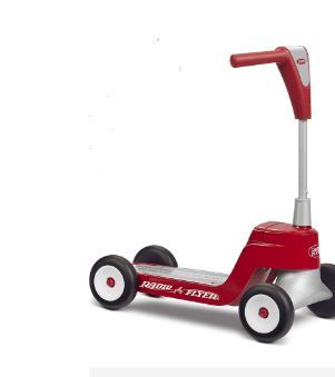 Photo 1 of Radio Flyer Scoot 2 Scooter, Toddler Scooter or Ride On, For Kids Ages 1–4 Years, Red Ride On Toy, Large