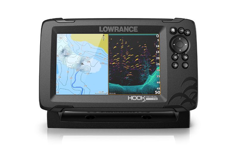 Photo 1 of Lowrance HOOK Reveal 5", 7" and 9" Fish Finders with Transducers 7 Splitshot, C-map Contour+ Maps