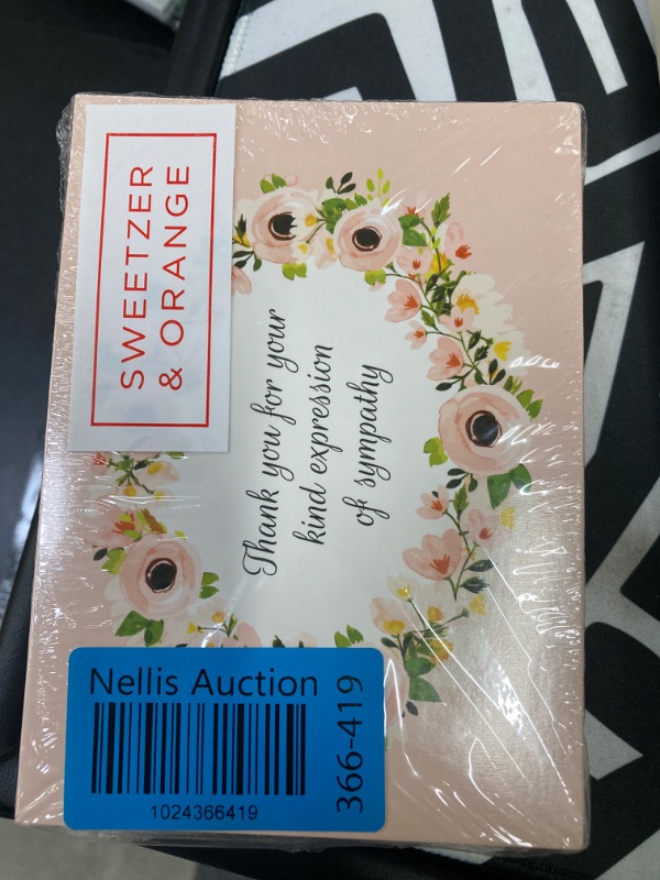 Photo 2 of Sweetzer & Orange 25x Funeral Thank You Cards with Envelopes – Blank Floral Sympathy Acknowledgement Thank You Notes for Personalized Thanks and Appreciation