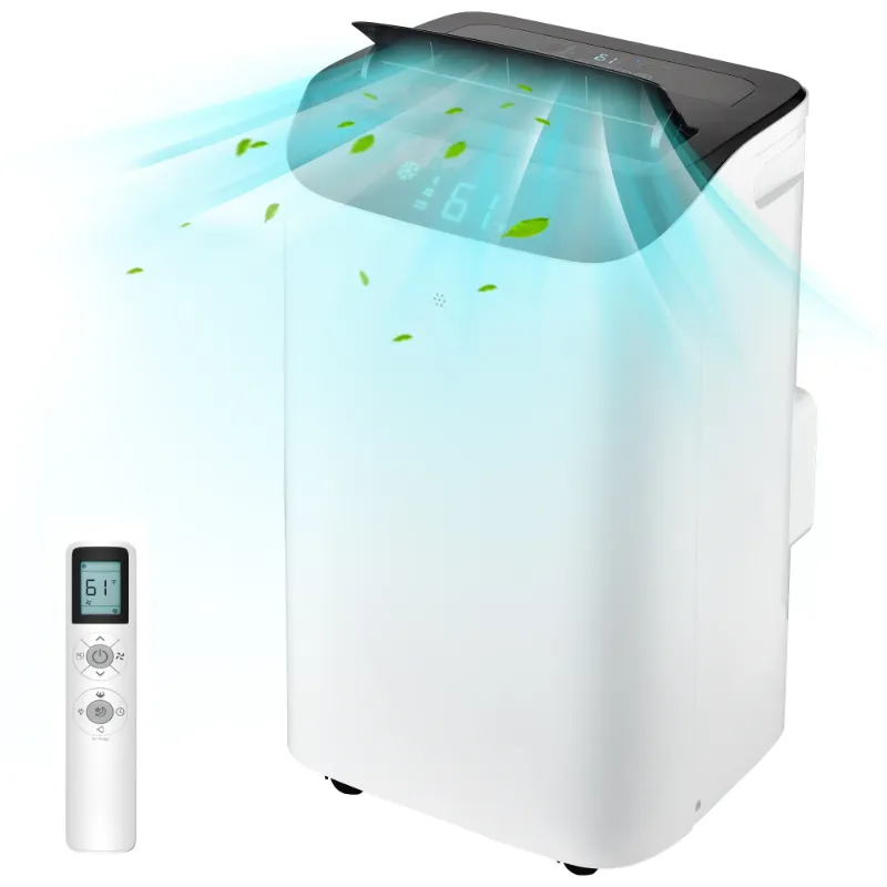 Photo 1 of 14,000  Portable Air Conditioner Cools Room up to 700 sq.ft, 3-in-1 Portable AC Unit with Dehumidifier & Fan, Including Remote Control, DIY Window Kit
