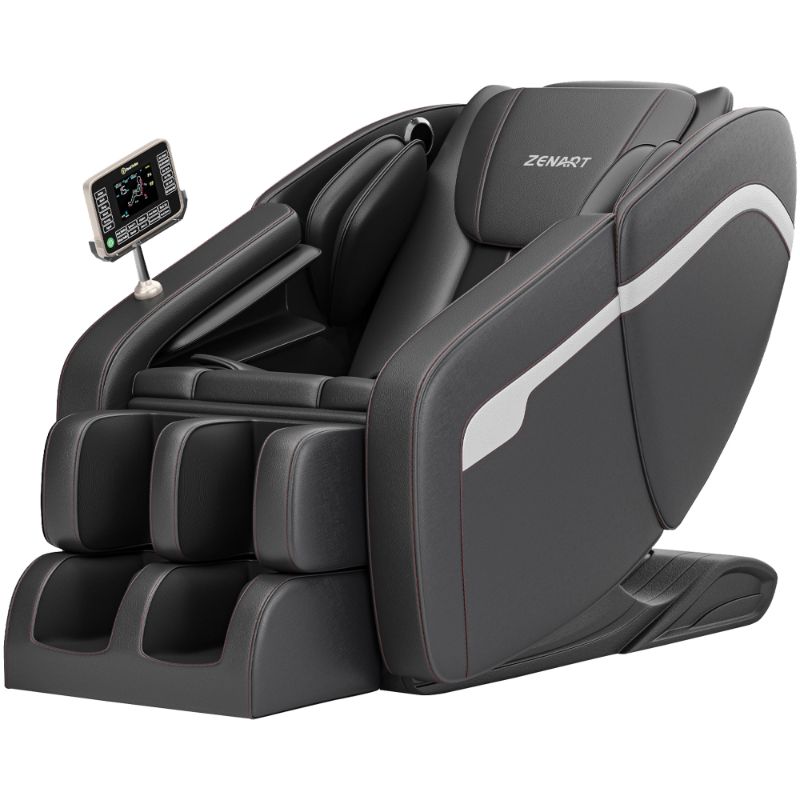 Photo 1 of **see Notes**Real Relax 2024 Massage Chair of Dual-core S Track, Full Body Massage Recliner of Zero Gravity with APP Control, Black and Gray
