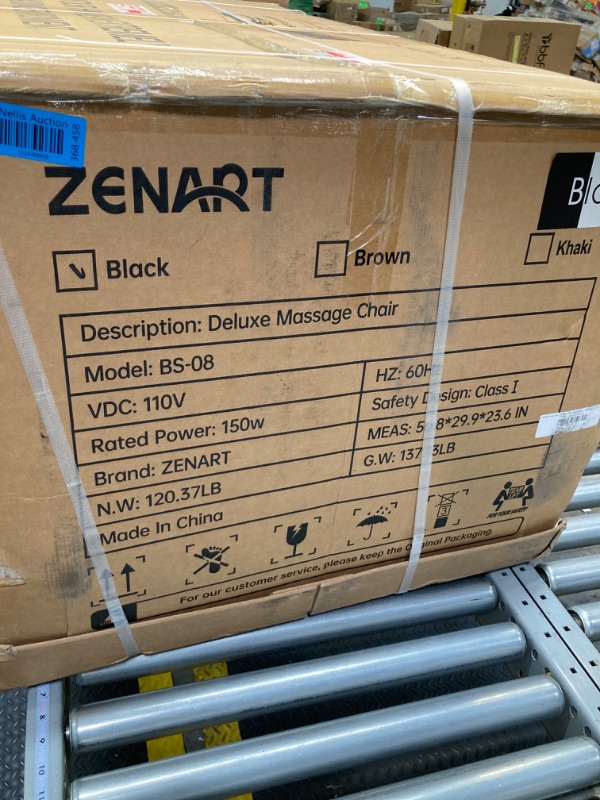 Photo 1 of **see Notes**Real Relax 2024 Massage Chair of Dual-core S Track, Full Body Massage Recliner of Zero Gravity with APP Control, Black and Gray
