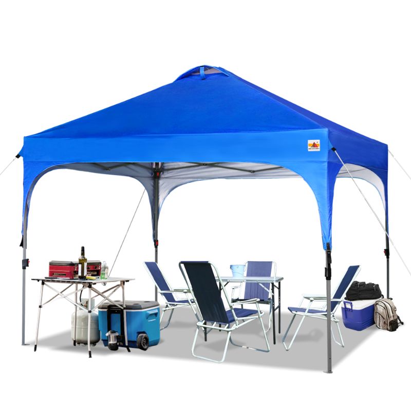 Photo 1 of **see notes** ABCCANOPY 10' x 10' Blue Outdoor Pop up Canopy Tent Camping Sun Shelter-Series
