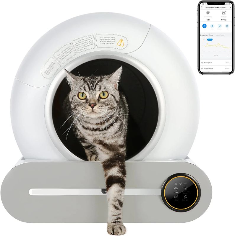 Photo 1 of Lemulegu Self-Cleaning Cat Litter Box, Automatic Cat Litter Box with APP Control
