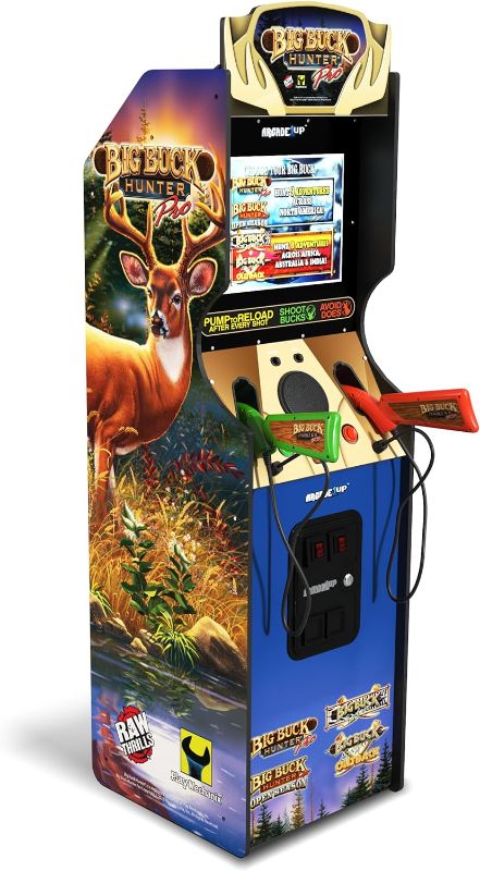 Photo 1 of ** see notes** Arcade1Up Big Buck Hunter Pro Deluxe Arcade Machine for Home, 5-Foot-Tall Stand-up Cabinet, 4 Classic Games, and 17-inch Screen
