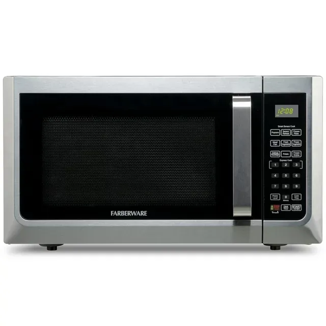 Photo 1 of Farberware FMG13SS 1.3 Microwave Oven w LED Light/SENSOR 1100 Watts Stainless
