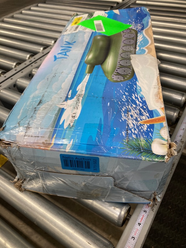 Photo 1 of Inflatable Tank Pool Floats Adults - Kids Pool Floaties Swimming Pool Tank with Water Cannon Gun Swim Floaty Rafts Lake Beach Party Pool Toys(Green+NO Charger,Adults)