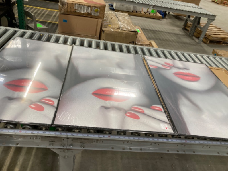 Photo 1 of (3 Pack) 24x36 Poster Frames in Black - Thin Border Photo Frames with Plexiglass
