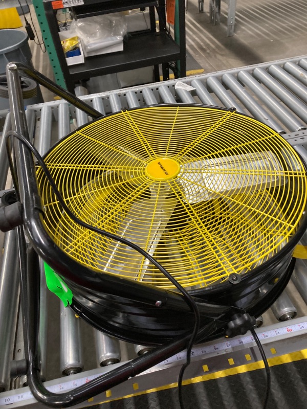 Photo 2 of 24 Inch Industrial Drum Fan, Heavy Duty Metal Box Fan, 360° Tilt for Shop,Outdoor,Patios, Warehouse, Commercial,Basement High Velocity Floor Fan
