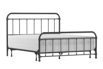 Photo 1 of **Headboard and footboard only** Kirkland Gray King Headboard and Footboard Bed with Frame