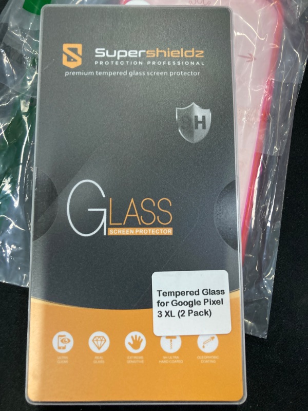 Photo 2 of (2 Pack) Supershieldz for Google (Pixel 3 XL) Tempered Glass Screen Protector