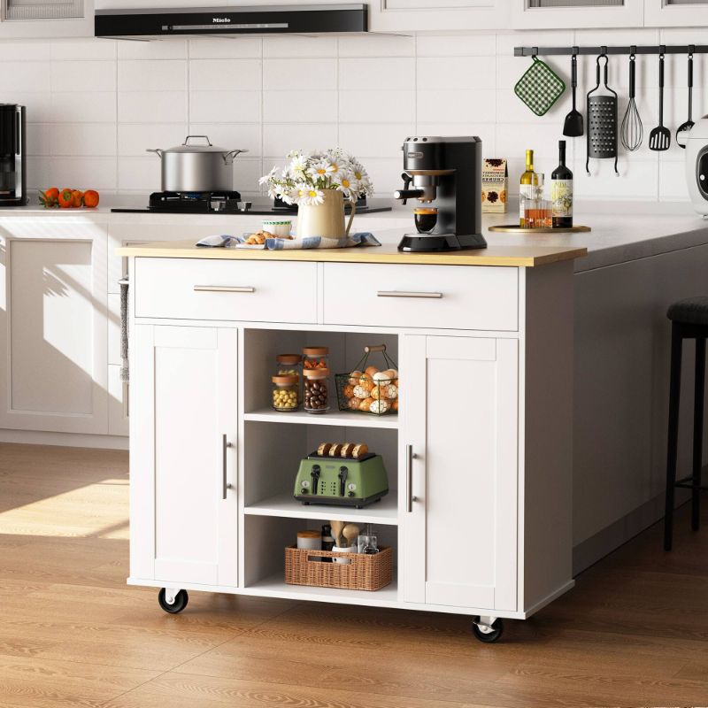 Photo 1 of Futzca Storage Kitchen Island Cart - N/a
