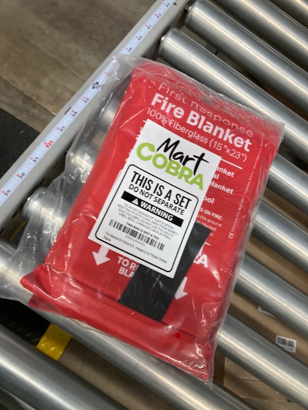 Photo 2 of Mart Cobra Emergency Fire Blanket for Home and Kitchen Fire Extinguishers for The House x2 Prepared Fiberglass Fire Blankets Emergency for Home Fireproof Blanket Fire Retardant Blankets Grease Spray