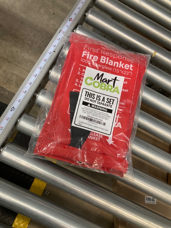 Photo 2 of Mart Cobra Emergency Fire Blanket for Home and Kitchen Fire Extinguishers for The House x2 Prepared Fiberglass Fire Blankets Emergency for Home Fireproof Blanket Fire Retardant Blankets Grease Spray