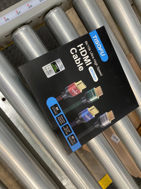 Photo 1 of TISOFU?Ultra Certified 10K 8K HDMI Cable 10FT: HDMI 2.1 Cables 48Gbps High Speed Premium Braided Cord 8K@60Hz 4K@120Hz 4K@144Hz HDCP 2.2&2.3 CL3 ARC eARC for HD/HDR/HDTV 10ft Blue