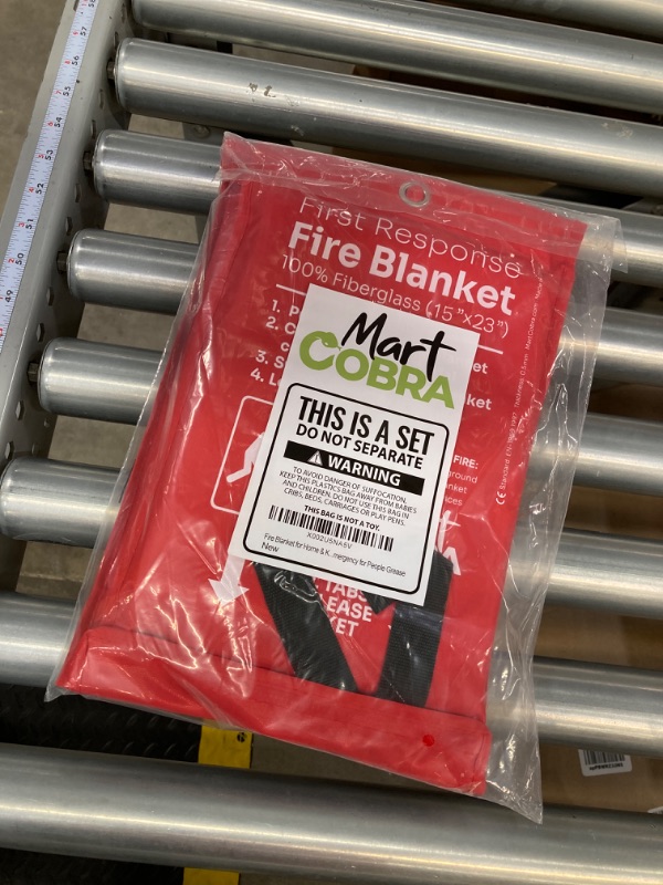 Photo 2 of Mart Cobra Emergency Fire Blanket for Home and Kitchen Fire Extinguishers for The House x2 Prepared Fiberglass Fire Blankets Emergency for Home Fireproof Blanket Fire Retardant Blankets Grease Spray