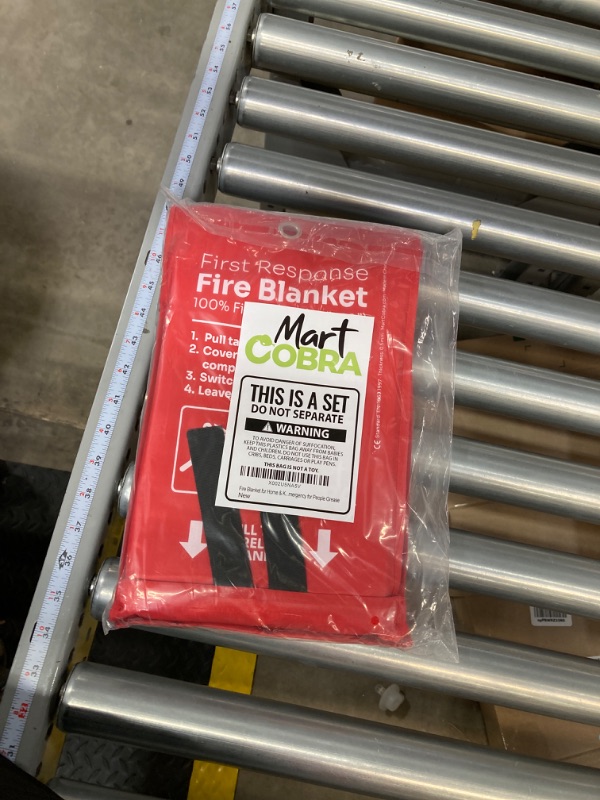 Photo 2 of Mart Cobra Emergency Fire Blanket for Home and Kitchen Fire Extinguishers for The House x2 Prepared Fiberglass Fire Blankets Emergency for Home Fireproof Blanket Fire Retardant Blankets Grease Spray