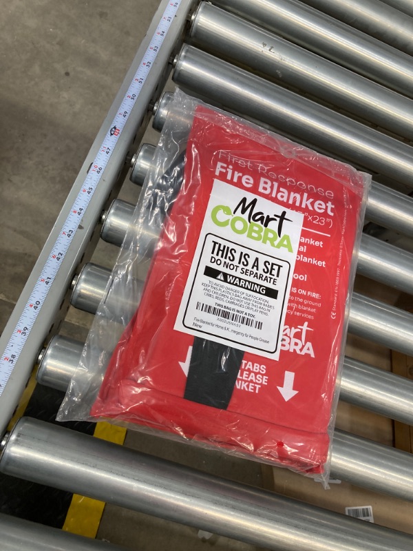 Photo 2 of Mart Cobra Emergency Fire Blanket for Home and Kitchen Fire Extinguishers for The House x2 Prepared Fiberglass Fire Blankets Emergency for Home Fireproof Blanket Fire Retardant Blankets Grease Spray