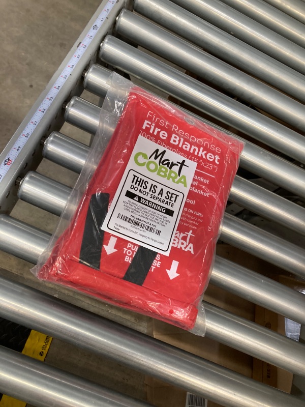 Photo 1 of Mart Cobra Emergency Fire Blanket for Home and Kitchen Fire Extinguishers for The House x2 Prepared Fiberglass Fire Blankets Emergency for Home Fireproof Blanket Fire Retardant Blankets Grease Spray