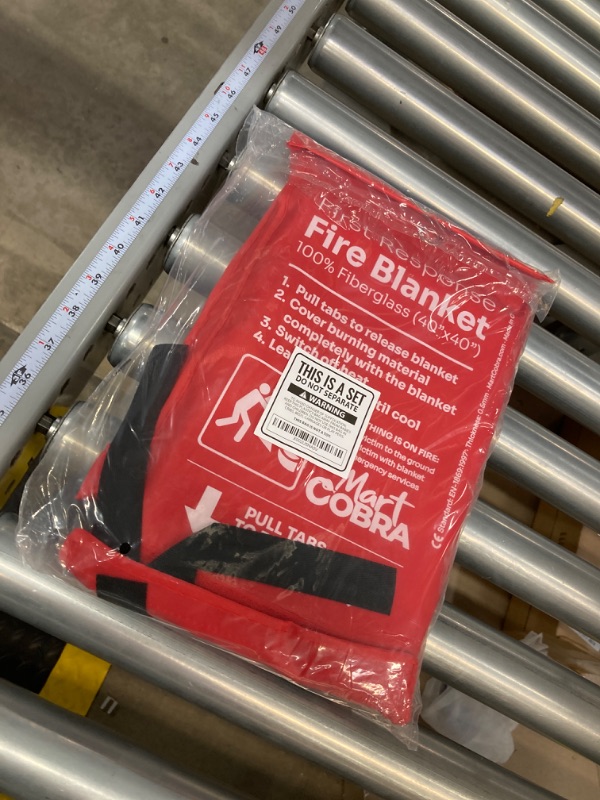 Photo 2 of Mart Cobra Emergency Fire Blanket for Home and Kitchen Fire Extinguishers for The House x2 Prepared Fiberglass Fire Blankets Emergency for Home Fireproof Blanket Fire Retardant Blankets Grease Spray