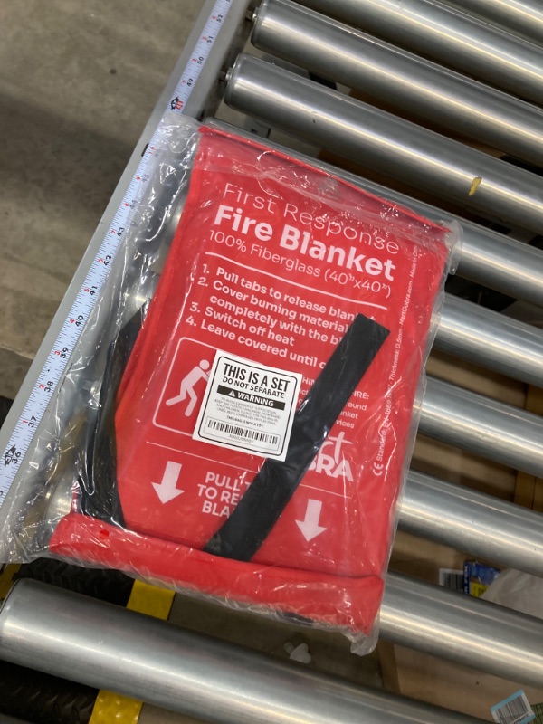 Photo 2 of Mart Cobra Emergency Fire Blanket for Home and Kitchen Fire Extinguishers for The House x2 Prepared Fiberglass Fire Blankets Emergency for Home Fireproof Blanket Fire Retardant Blankets Grease Spray